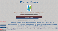 Desktop Screenshot of hydroxypower.co.za